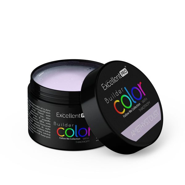 Excellent PRO Builder Color With Thixotropy żel budujący Amethyst Dust 15g