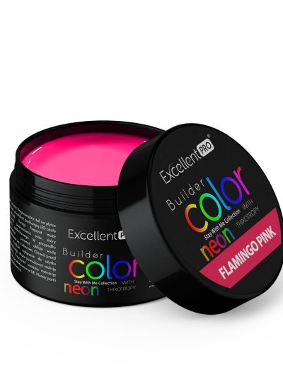 Excellent PRO Builder Color Neon With Thixotropy żel budujący Flamingo Pink 15g