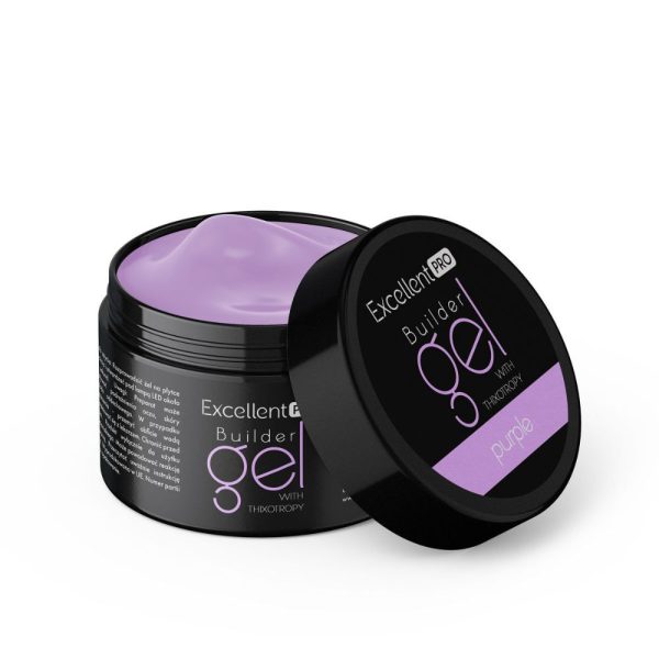 Excellent PRO Builder Gel With Thixotropy żel budujący Purple 15g