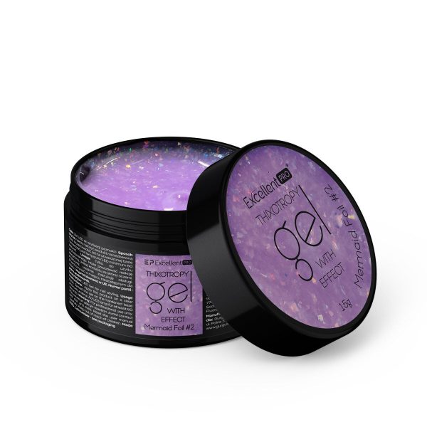Excellent PRO Thixotropy Gel With Effect żel budujący Mermaid Foil #2 15g