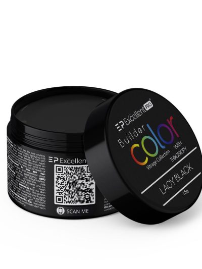Excellent PRO Builder Color With Thixotropy żel budujący Lacy Black 15g
