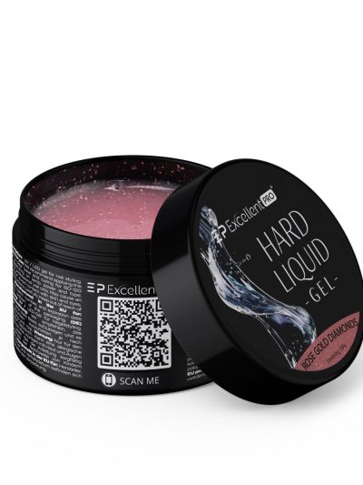Excellent PRO Hard Liquid Gel żel budujący Rose Gold Diamonds 50g