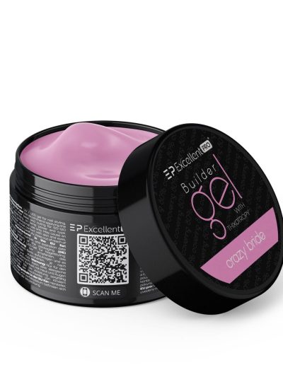 Excellent PRO Builder Gel With Thixotropy żel budujący Crazy Bride 50g