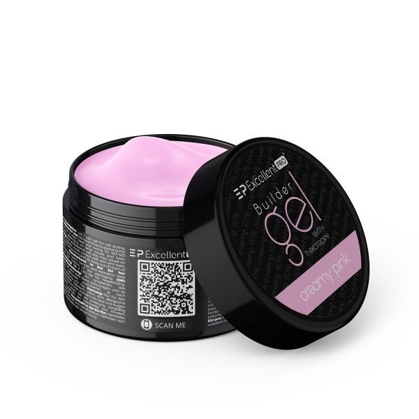Excellent PRO Builder Gel With Thixotropy żel budujący Creamy Pink 15g