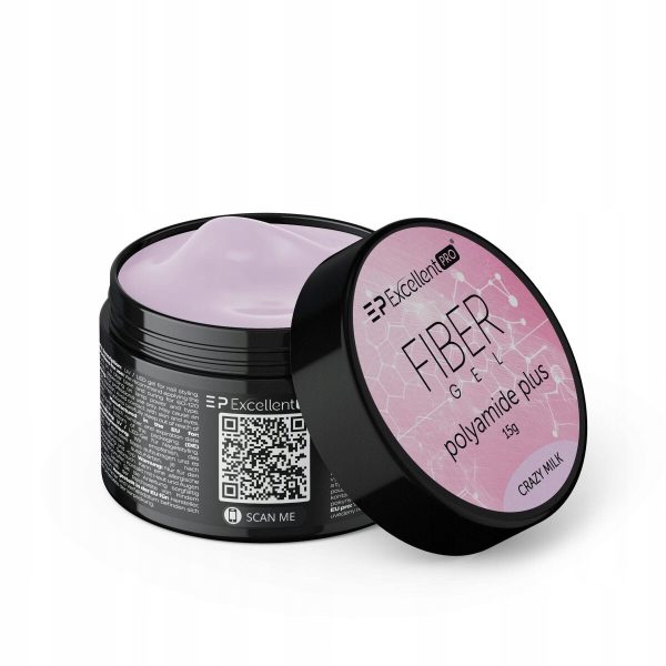 Excellent PRO Fiber Gel Polyamide Plus żel budujący Crazy Milk 15g