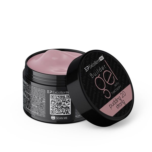 Excellent PRO Builder Gel With Thixotropy żel budujący Pudding 2.0 Strong 15g