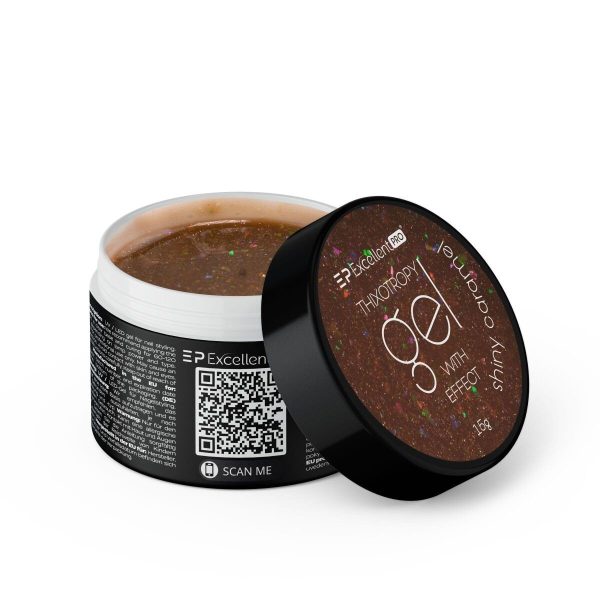 Excellent PRO Thixotropy Gel With Effect żel budujący Shiny Caramel 15g