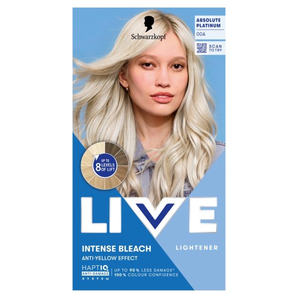 Schwarzkopf Live Intense Bleach rozjaśniacz do włosów 00A Absolute Platinum