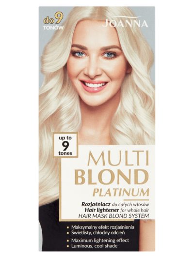 Joanna Multi Blond Platinum rozjaśniacz do całych włosów do 9 tonów