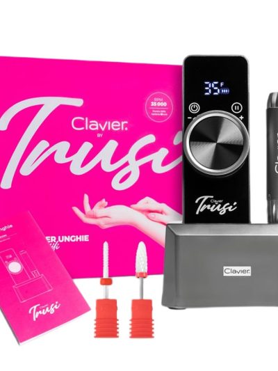 Clavier By Trusi frezarka mobilna do paznokci 65W Szara