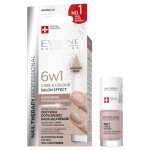 Eveline Cosmetics Nail Therapy Professional 6w1 Care & Colour skoncentrowana odżywka do paznokci nadająca kolor Shimmering Nude 5ml