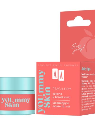AA YOU.mmy Skin Peach Firm ujędrniająca maska do ust 10g
