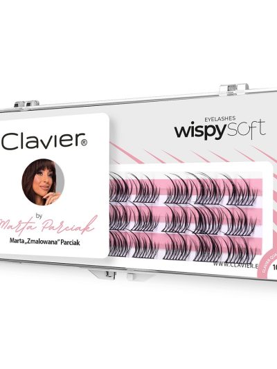 Clavier Wispy Soft by Marta „Zmalowana” Parciak kępki rzęs – naturalny efekt wispy i lekka objętość 10-13mm