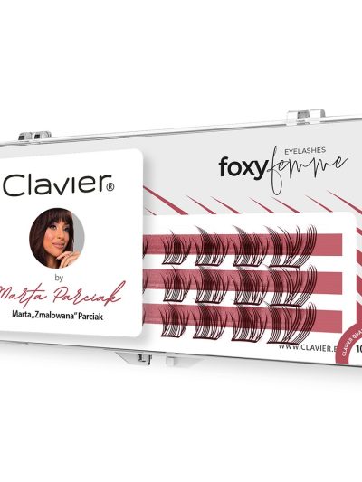 Clavier Foxy Femme by Marta „Zmalowana” Parciak kępki rzęs – efekt foxy eyes 10-14mm