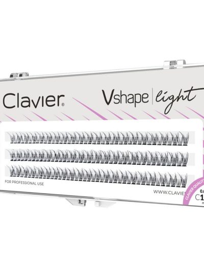 Clavier Vshape Light kępki rzęs 12mm
