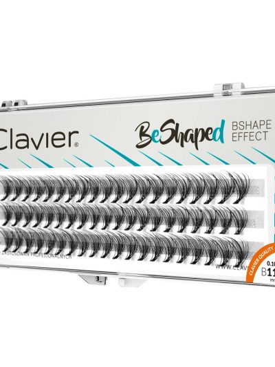Clavier BeShaped jedwabne kępki rzęs skręt B 10D 11mm