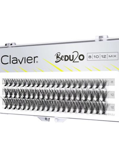 Clavier BeDU2O Double Volume kępki rzęs Mix 8-10-12mm