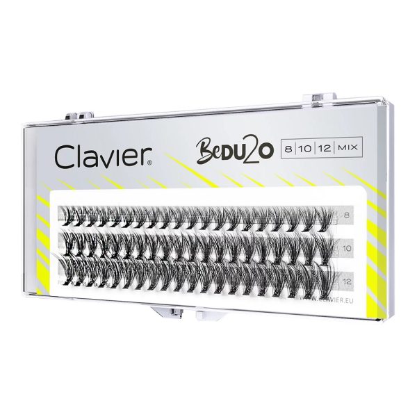 Clavier BeDU2O Double Volume kępki rzęs Mix 8-10-12mm