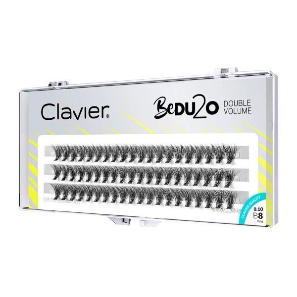 Clavier BeDU2O Double Volume kępki rzęs 8mm