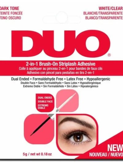 Ardell Duo 2-in-1 Brush-On Striplash Adhesive klej do rzęs Dark and Clear 5g