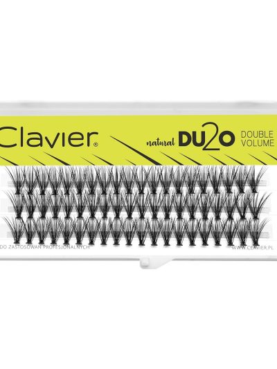 Clavier DU2O Double Volume kępki rzęs Black 9mm