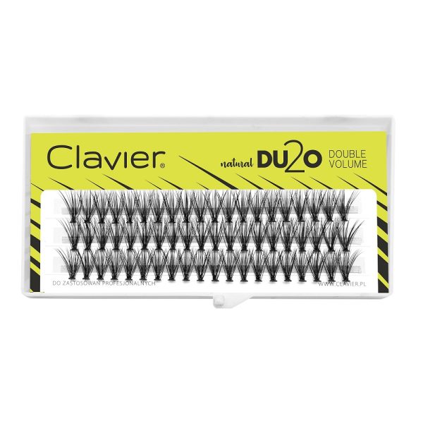 Clavier DU2O Double Volume kępki rzęs Black 9mm