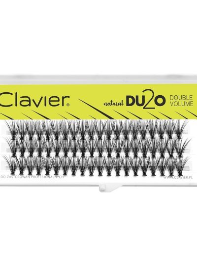 Clavier DU2O Double Volume kępki rzęs Black 10mm