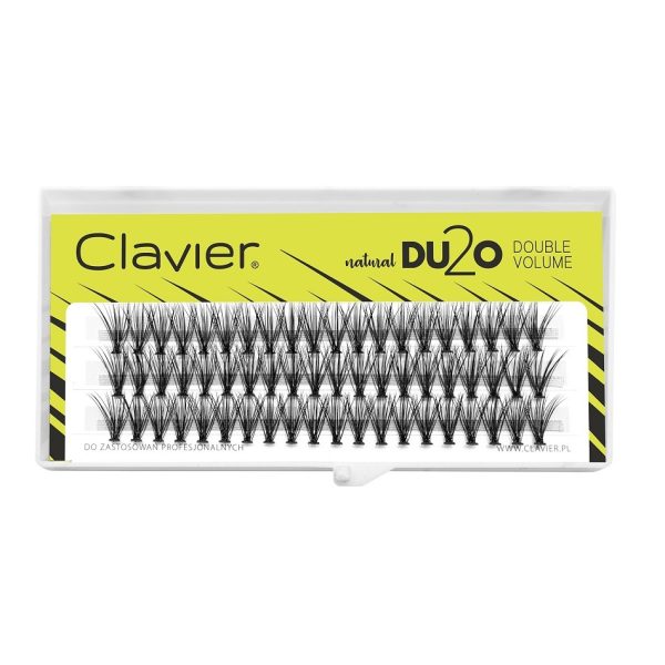 Clavier DU2O Double Volume kępki rzęs Black 10mm