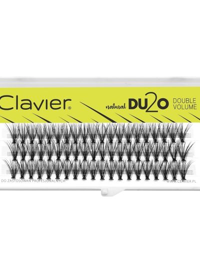 Clavier DU2O Double Volume kępki rzęs Black 12mm