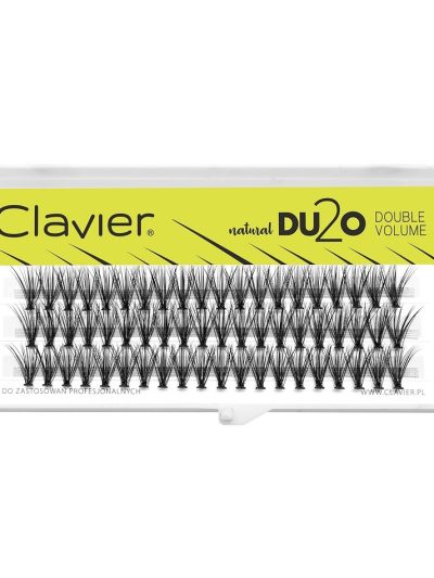 Clavier DU2O Double Volume kępki rzęs Black 13mm