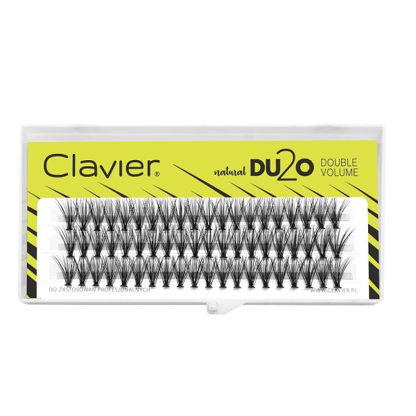 Clavier DU2O Double Volume kępki rzęs Black 14mm
