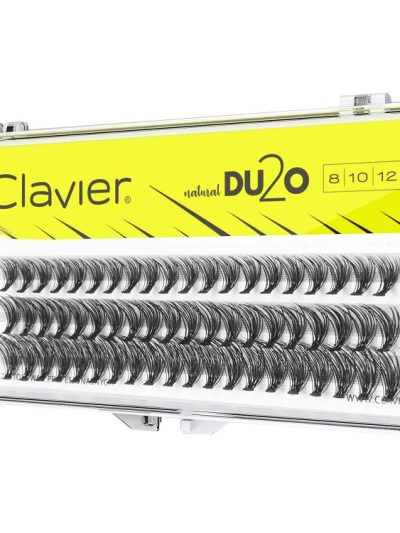 Clavier DU2O Double Volume MIX kępki rzęs 8mm-10mm-12mm Black