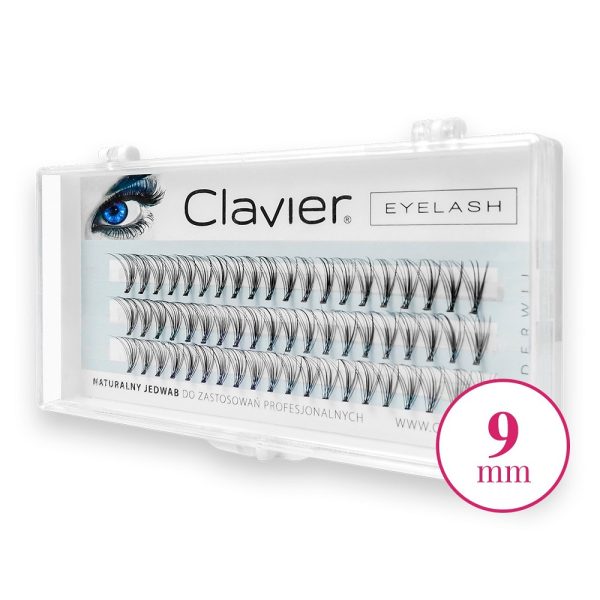 Clavier Eyelash kępki rzęs 9mm Black