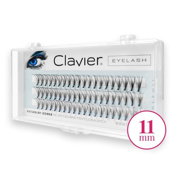 Clavier Eyelash kępki rzęs 11mm Black