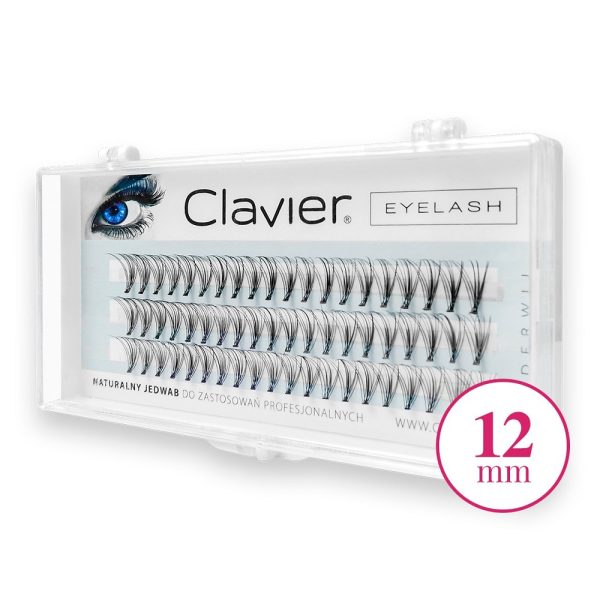 Clavier Eyelash kępki rzęs 12mm Black
