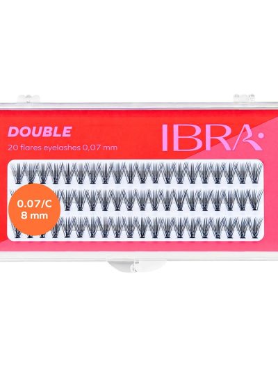 Ibra Double kępki sztucznych rzęs 0.07 C-8mm 60szt.