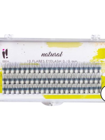 Ibra Kępki sztucznych rzęs Natural Knot-Free 0.10 C-12mm