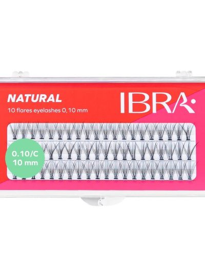 Ibra Kępki sztucznych rzęs Natural Knot-Free 0.10 C-10mm