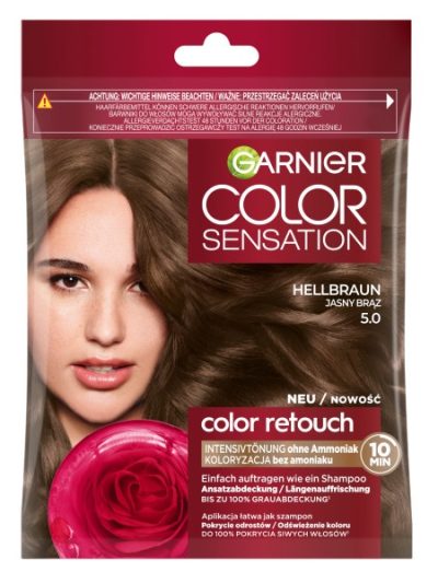 Garnier Color Sensation Color Retouch szampon koloryzujący 5.0 Jasny Brąz