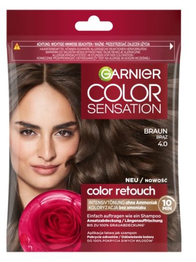 Garnier Color Sensation Color Retouch szampon koloryzujący 4.0 Brąz