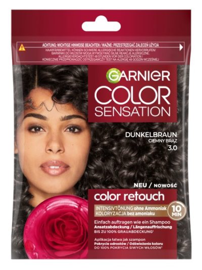 Garnier Color Sensation Color Retouch szampon koloryzujący 3.0 Ciemny Brąz