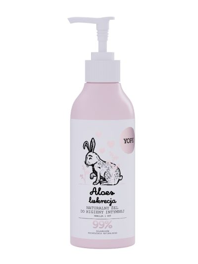 Yope Naturalny żel do higieny intymnej Aloes i Lukrecja 300ml