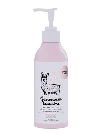 Yope Naturalny żel do higieny intymnej Geranium i Żurawina 300ml
