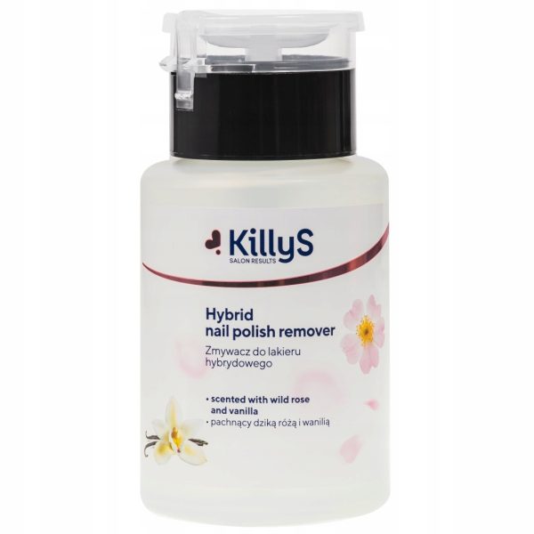 KillyS Zmywacz do lakieru hybrydowego Dzika Róża & Wanilia 150ml