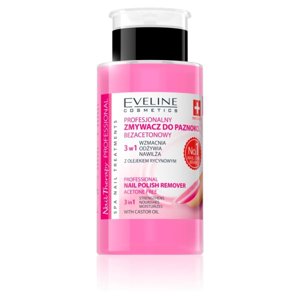 Eveline Cosmetics Nail Therapy Professional profesjonalny zmywacz do paznokci bezacetonowy 190ml