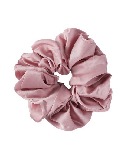 Sister Young Lilu satynowa gumka do włosów scrunchie Pink