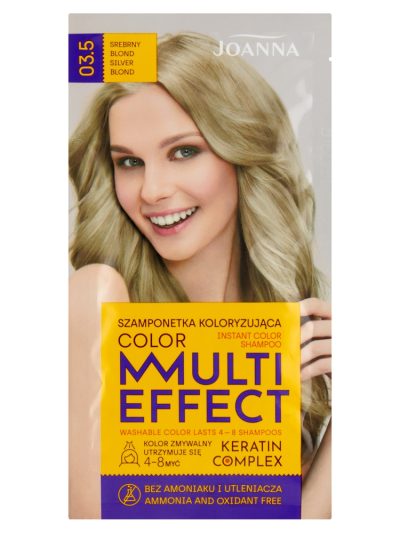 Joanna Multi Effect Color szamponetka koloryzująca 03.5 Srebrny Blond 35g