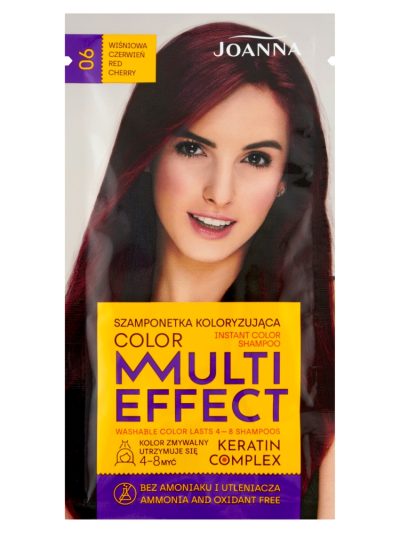 Joanna Multi Effect Color szamponetka koloryzująca 06 Wiśniowa Czerwień 35g