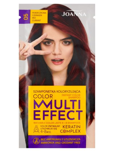 Joanna Multi Effect Color szamponetka koloryzująca 05 Porzeczkowa Czerwień 35g