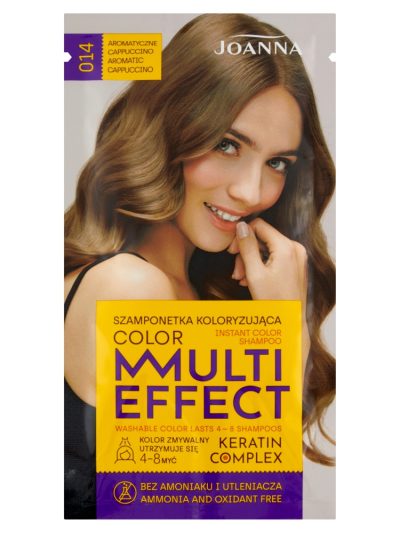 Joanna Multi Effect Color szamponetka koloryzująca 014 Aromatyczne Cappuccino 35g